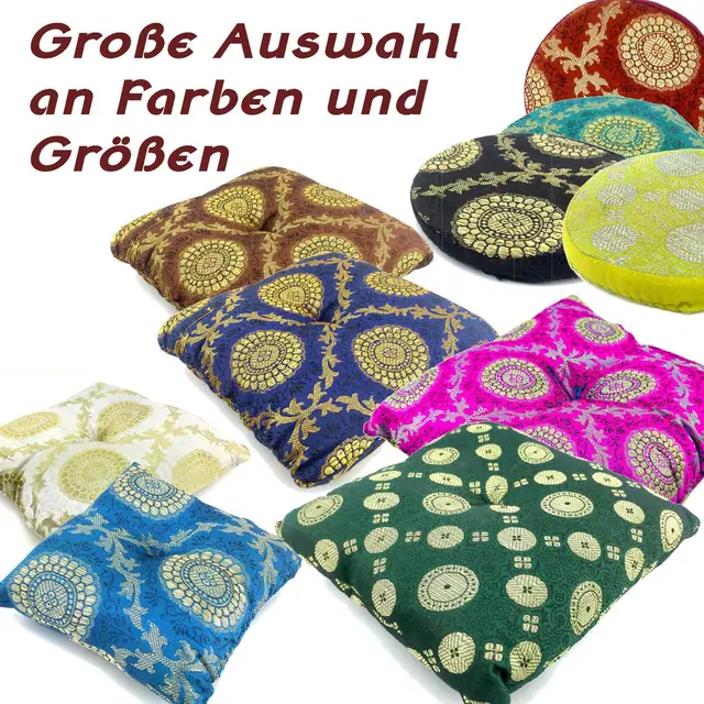 Kissen Brokat in unterschiedlichen Größen und Farben (Klangschalenzubehör)