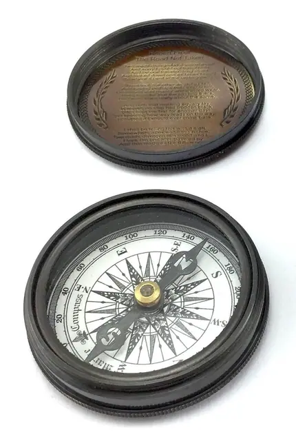 Marine Kompass 1920 aus Messing [brüniert]