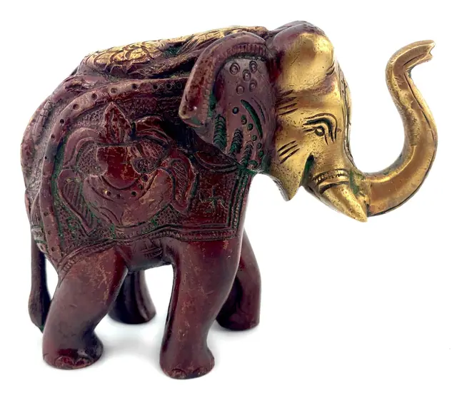 Bronze Messing Elefant