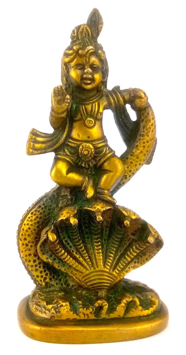 Krishna tanzt auf Schlange Kaliya