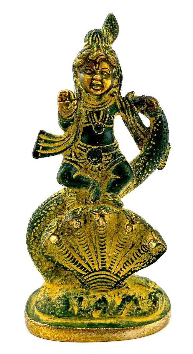 Krishna tanzt auf Schlange Kaliya