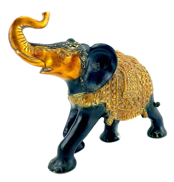 Elefant Messing-Skulptur